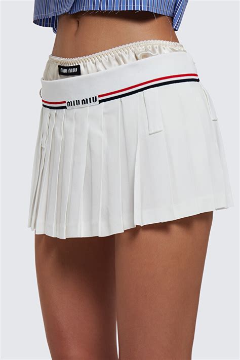 micro mini miu miu|sss22 miu mini skirt.